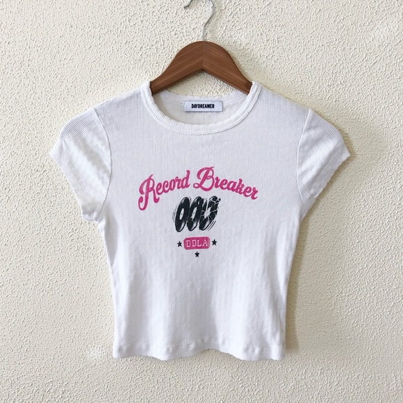 Daydreamer Record Breaker Pointelle Tee S - Picture 4 of 7